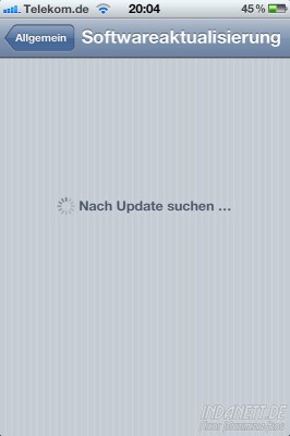 iOS 5.01 - Updatesuche