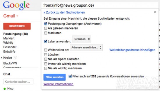 Google Mail: Mails Automatisch In Ordner Verschieben › Indanett.de