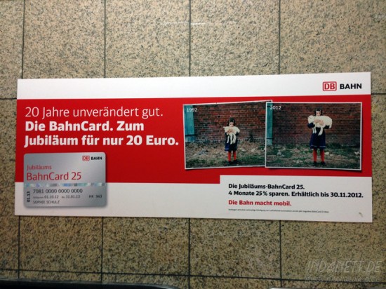 Bahncard-Werbung