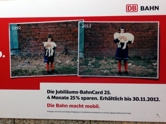 Bahncard-Werbung - Detail