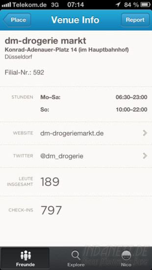 Foursquare-Update Screenshot 2