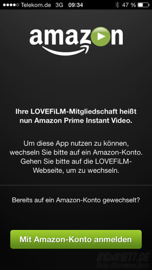 Amazon-Lovefilm Änderung der Mitgliedschaft